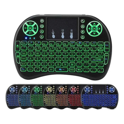 MINI TECLADO KEYBOARD LED PARA TV BOX SMART TV COLOR DEL TECLADO NEGRO