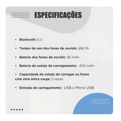 AURICULARES BLUETOOTH Y BATERÍA EXTERNA IMPERMEABLES TWS F9-5