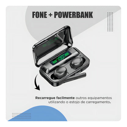 AURICULARES BLUETOOTH Y BATERÍA EXTERNA IMPERMEABLES TWS F9-5