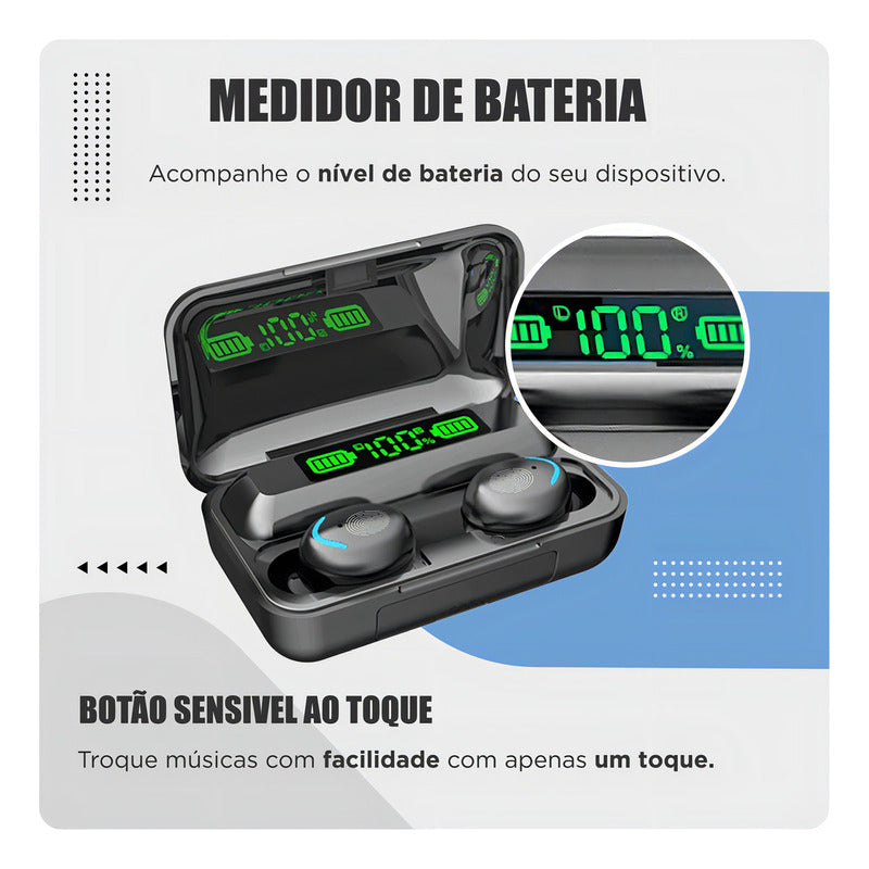 AURICULARES BLUETOOTH Y BATERÍA EXTERNA IMPERMEABLES TWS F9-5