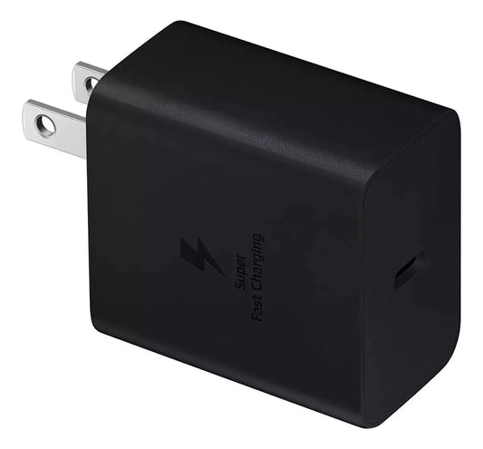 CARGADOR 45W CARGA RÁPIDA USB-C PARA SAMSUNG COLOR NEGRO