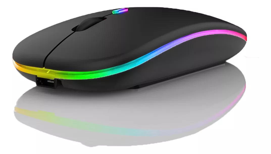 RECHARGEABLE MOUSE INALÁMBRICO ULTRA-THIN RATON PORTATIL USB Y 2.4G WIRELESS